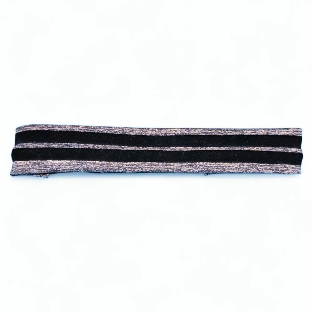 Victoria's Secret PINK Heathered Gray Black White Logo Headband Like New
